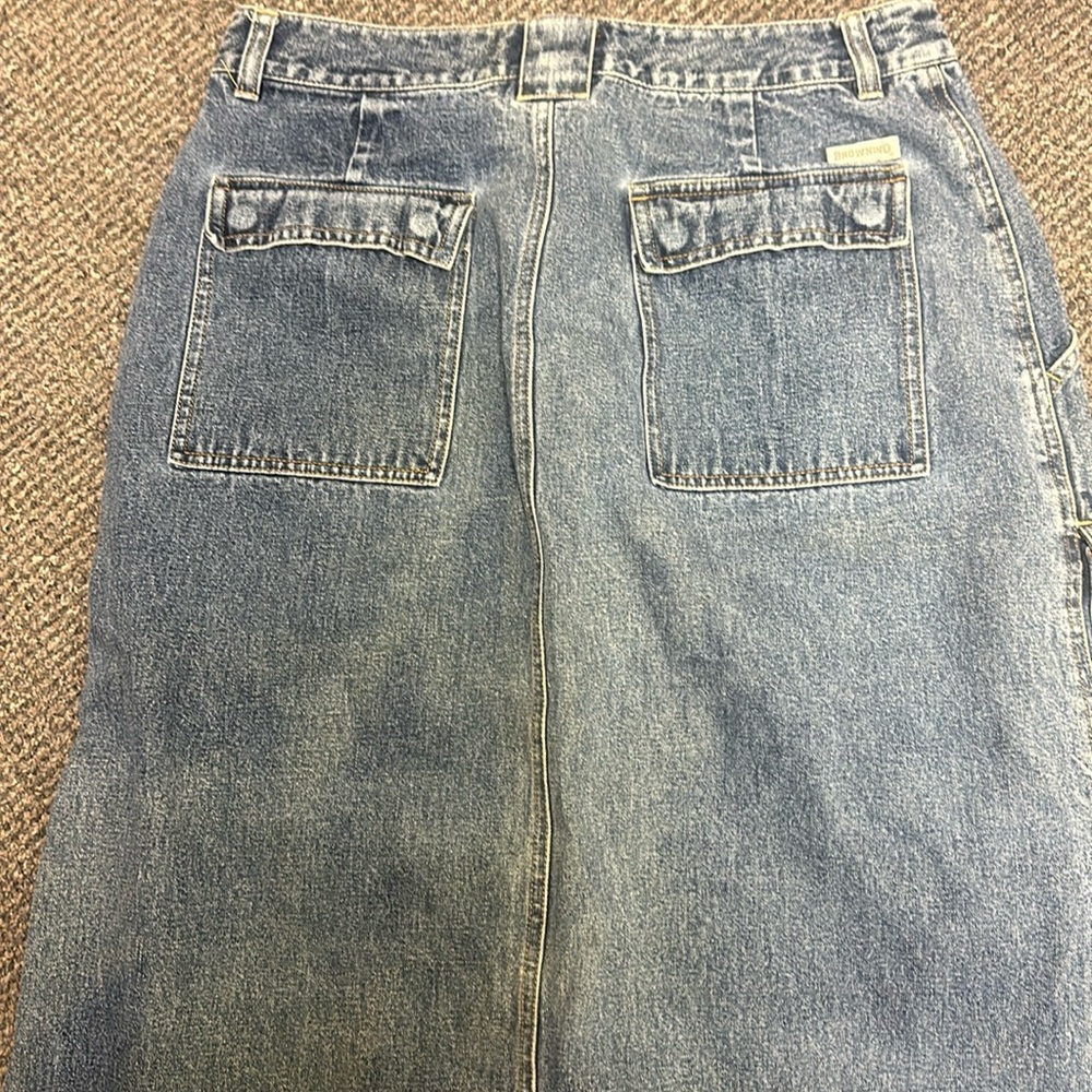 Browning jean long skirt